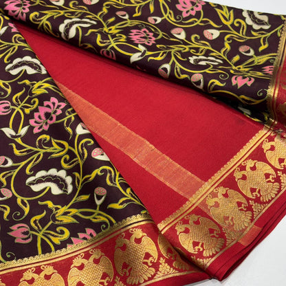 Printed Pure Mysore Silk Saree