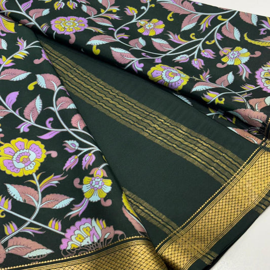 Printed Pure Mysore Silk Saree
