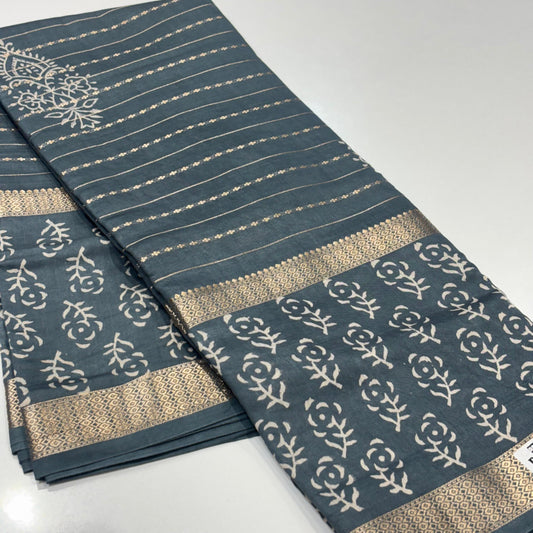 Mul Chanderi Cotton Saree