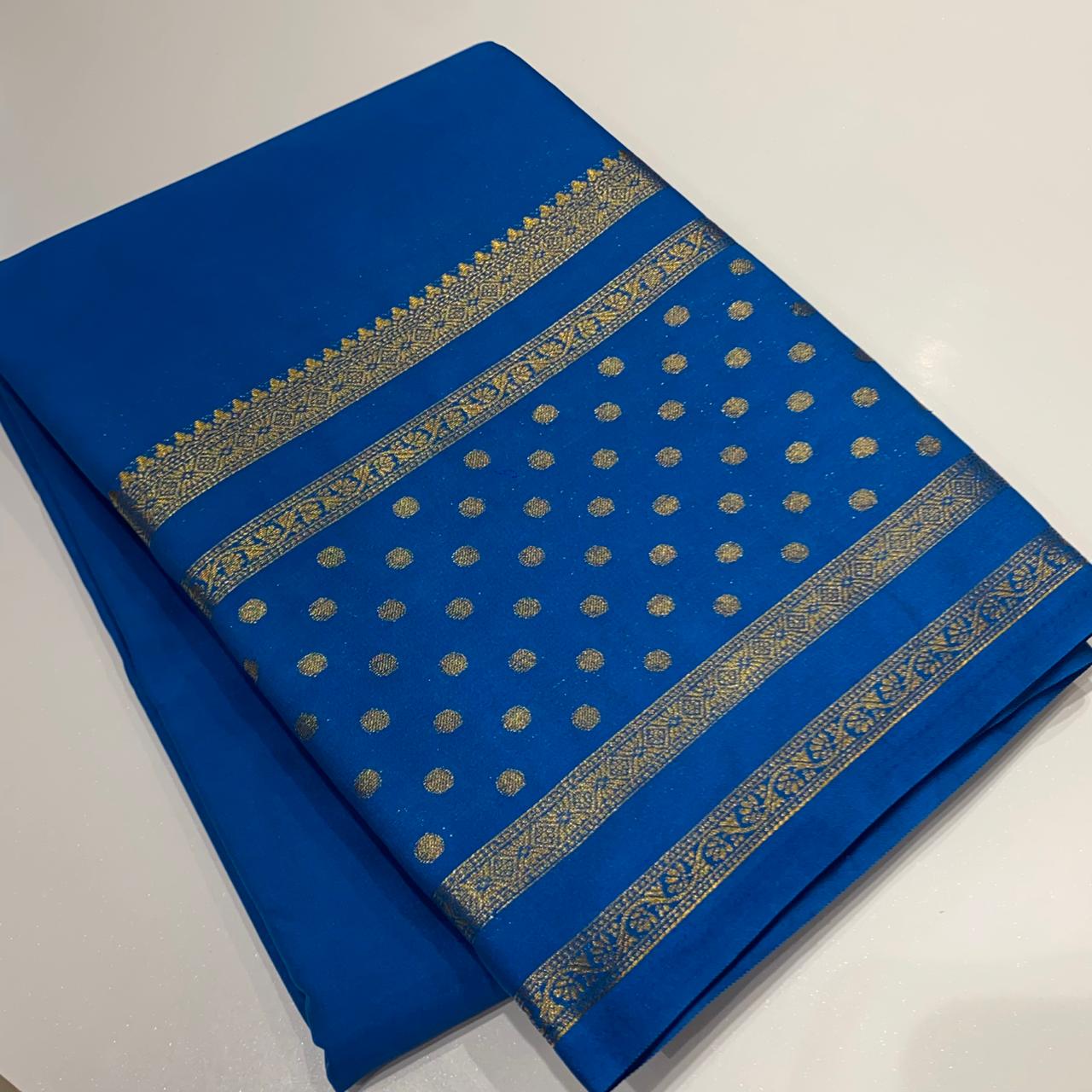 Semi Mysore Crepe Saree