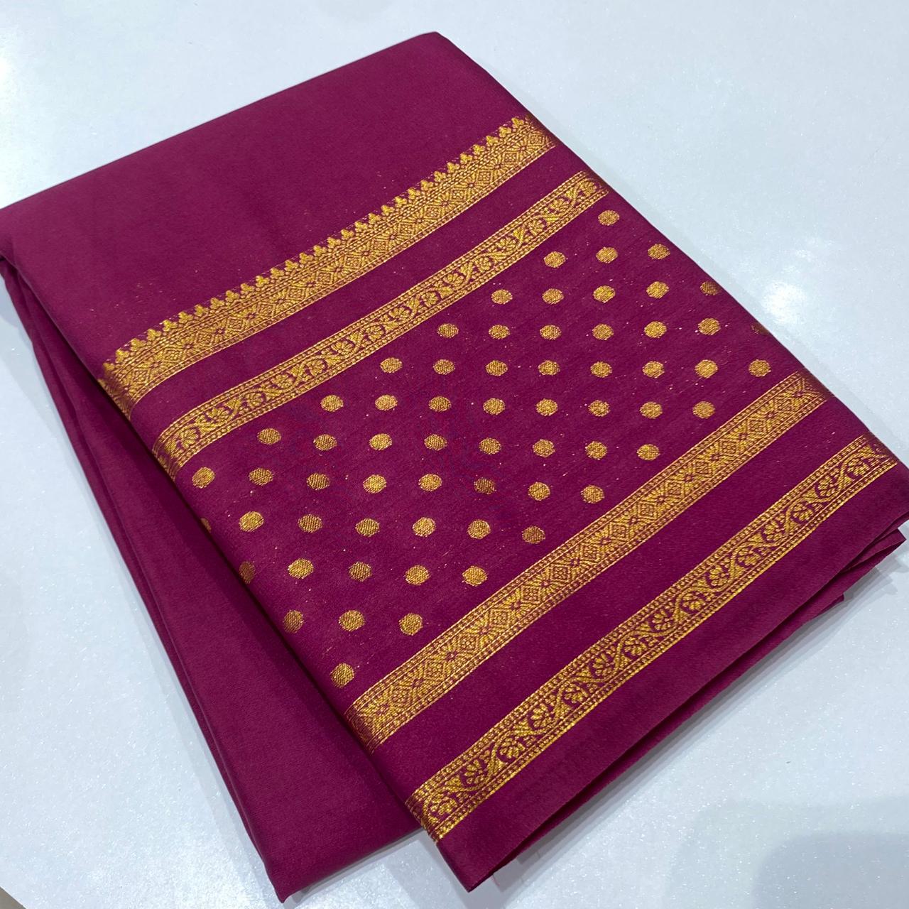 Semi Mysore Crepe Saree