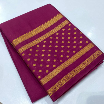 Semi Mysore Crepe Saree
