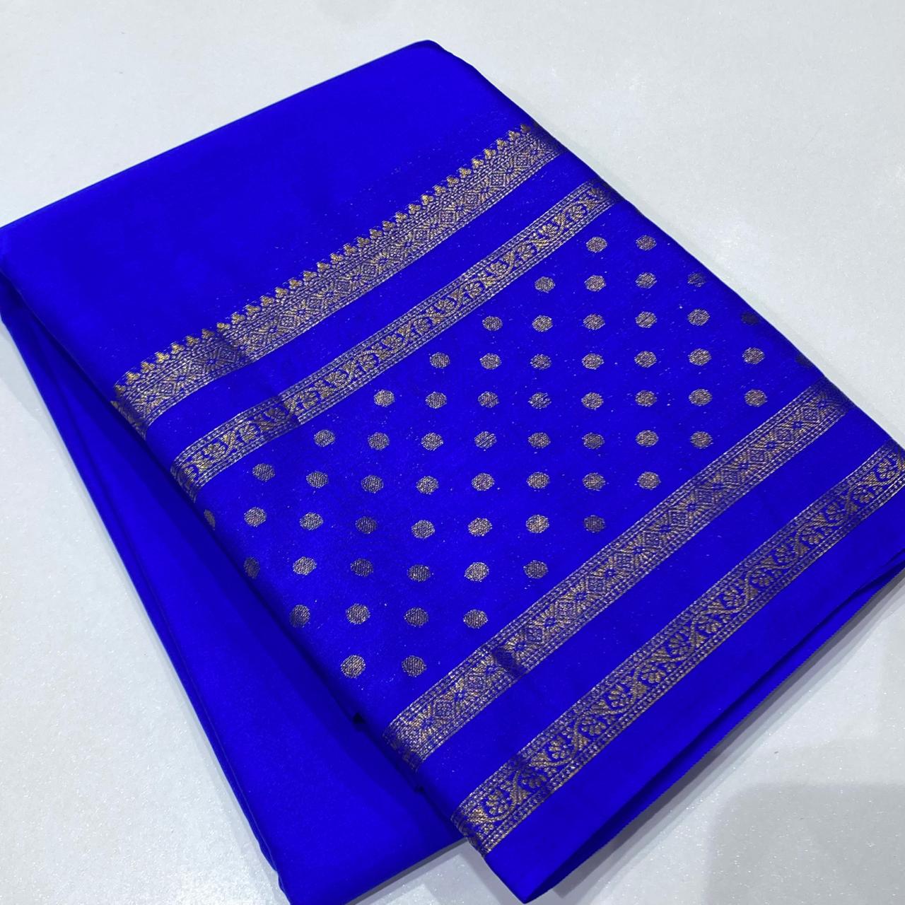 Semi Mysore Crepe Saree