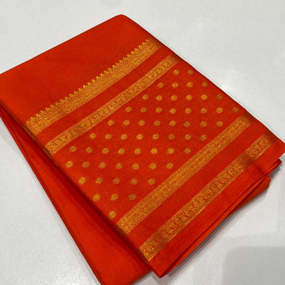 Semi Mysore Crepe Saree