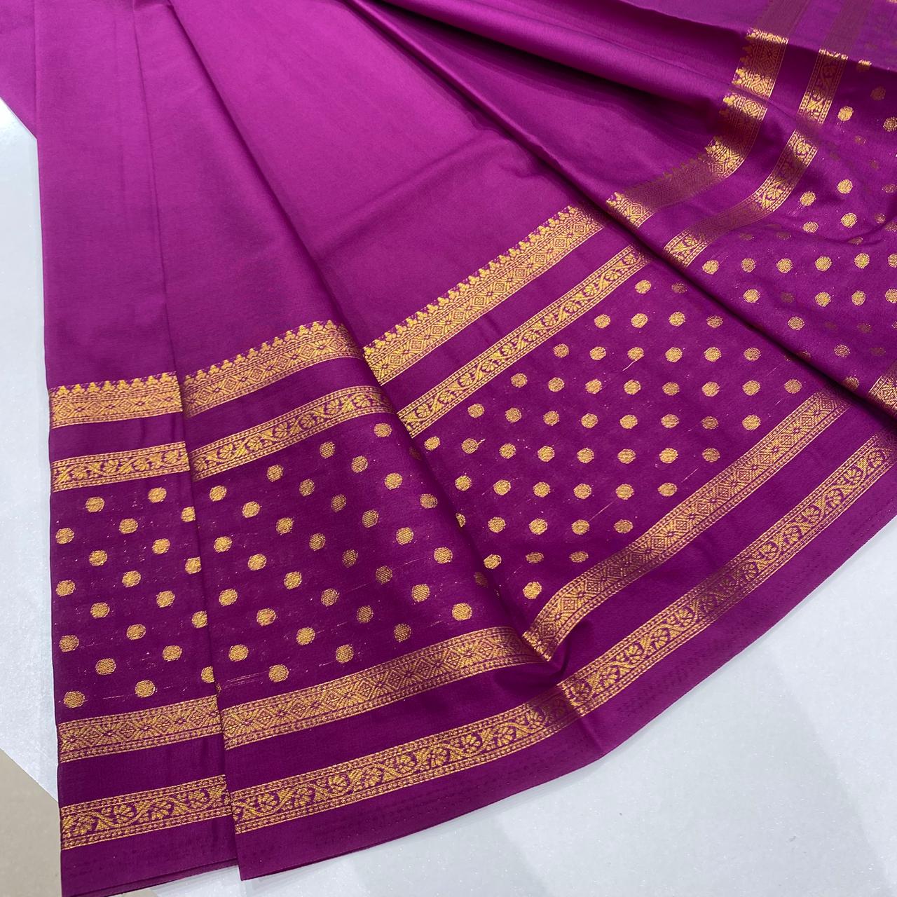 Semi Mysore Crepe Saree