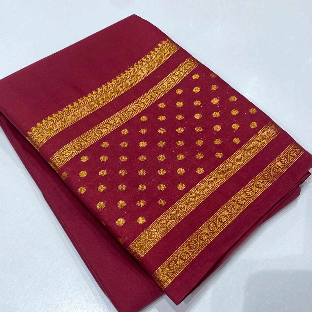 Semi Mysore Crepe Saree