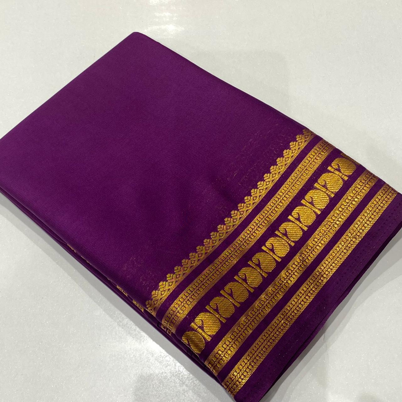Semi Mysore Crepe Saree