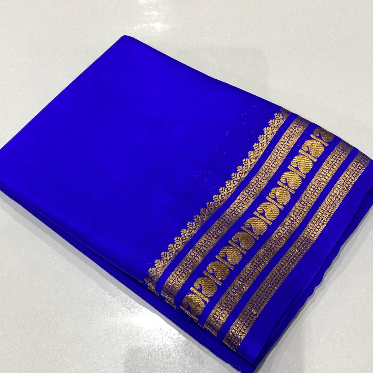 Semi Mysore Crepe Saree