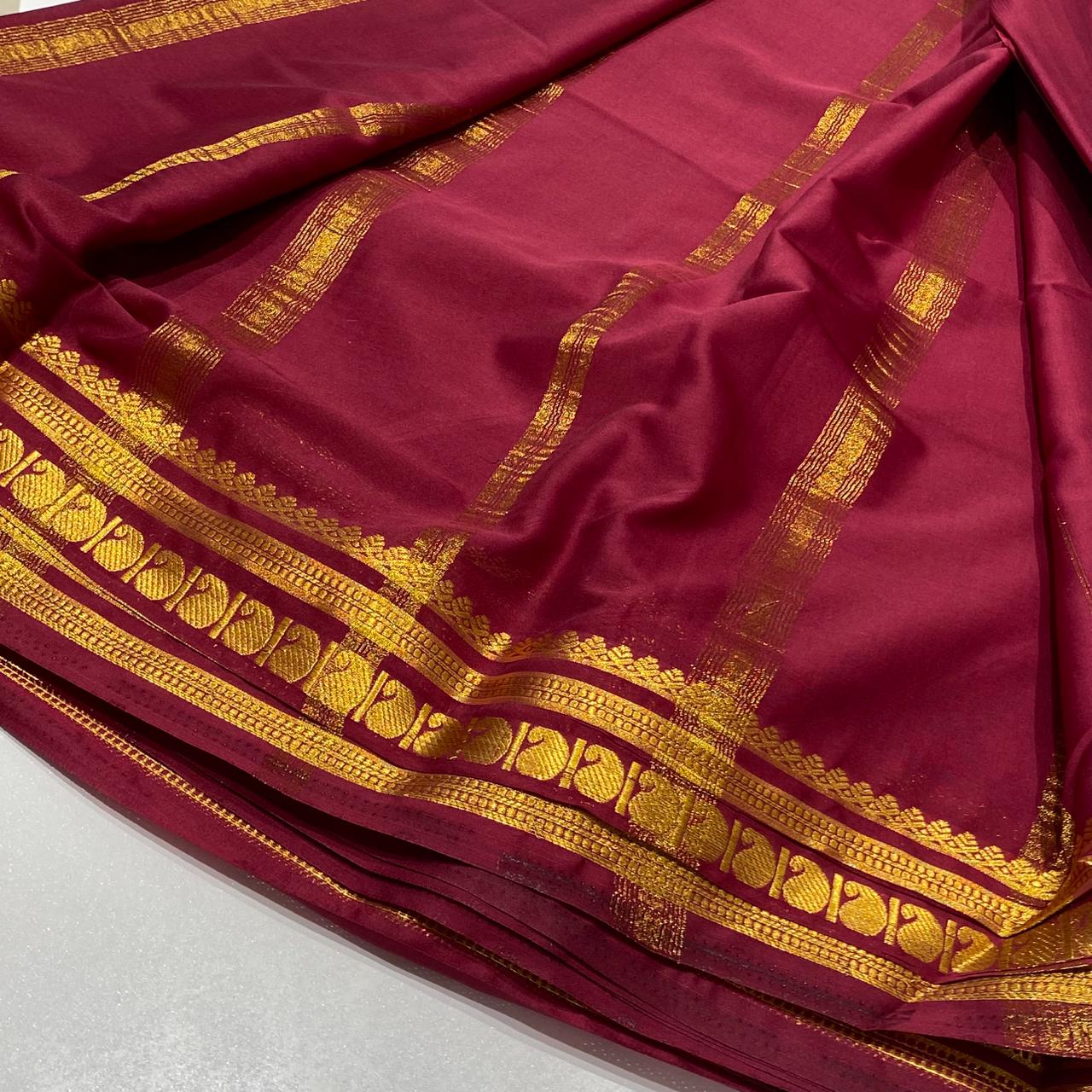 Semi Mysore Crepe Saree
