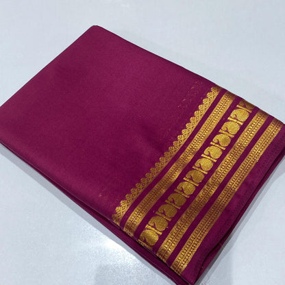 Semi Mysore Crepe Saree