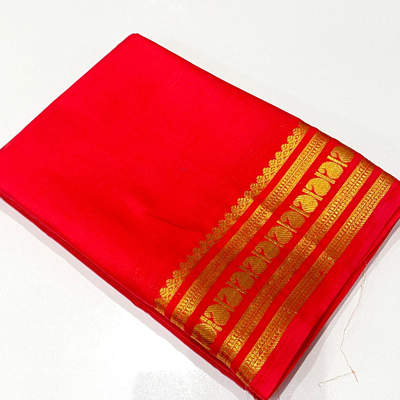 Semi Mysore Crepe Saree