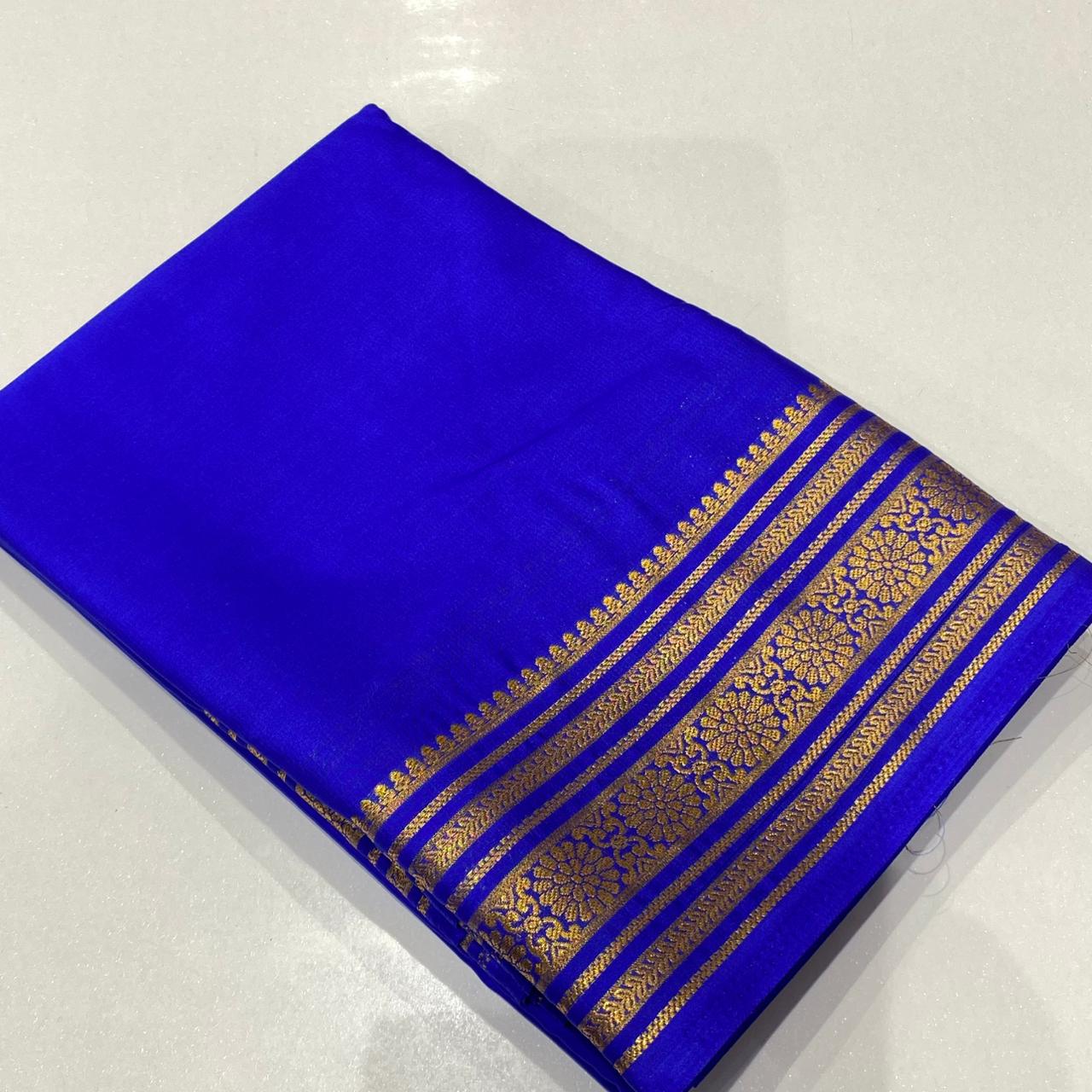 Semi Mysore Crepe Saree