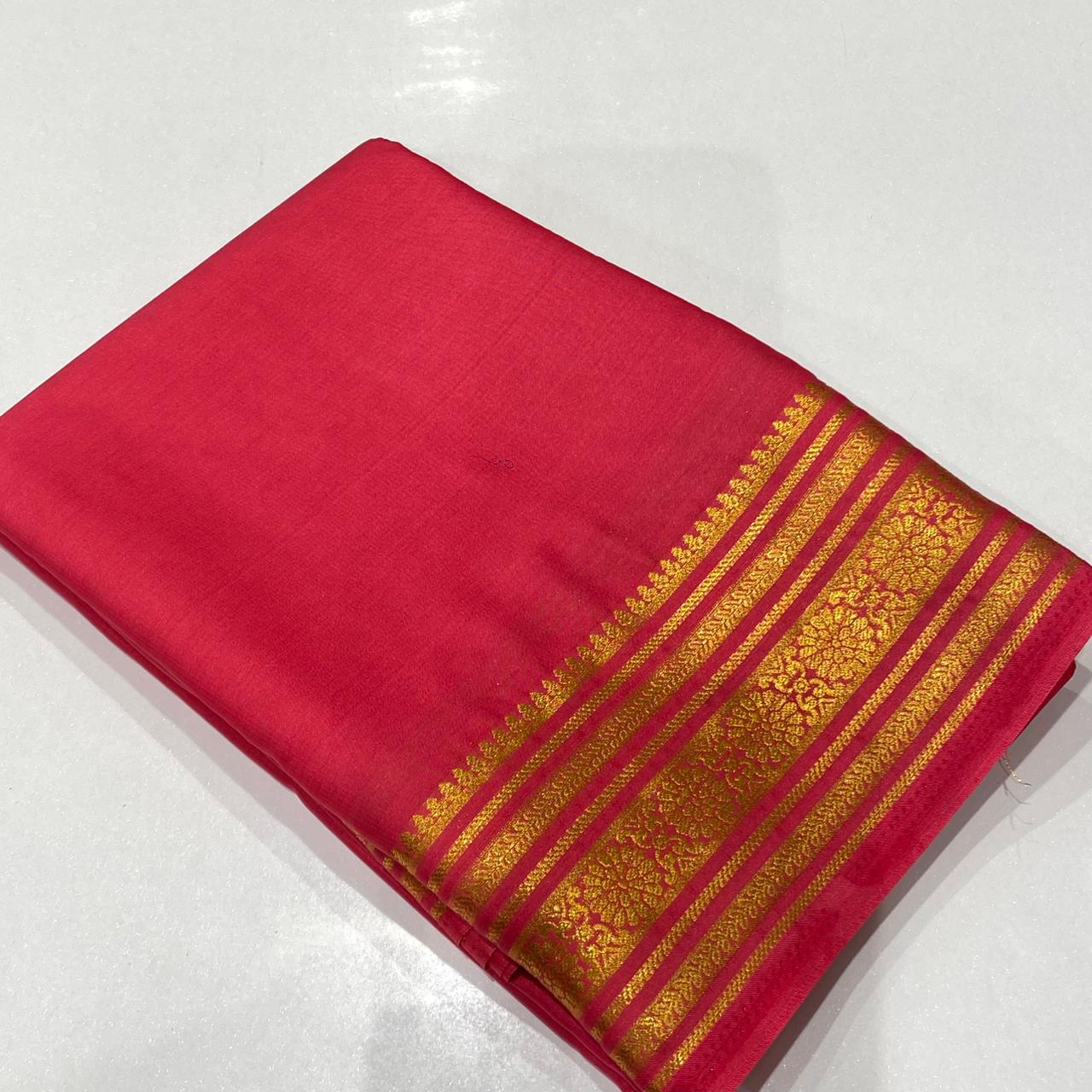 Semi Mysore Crepe Saree