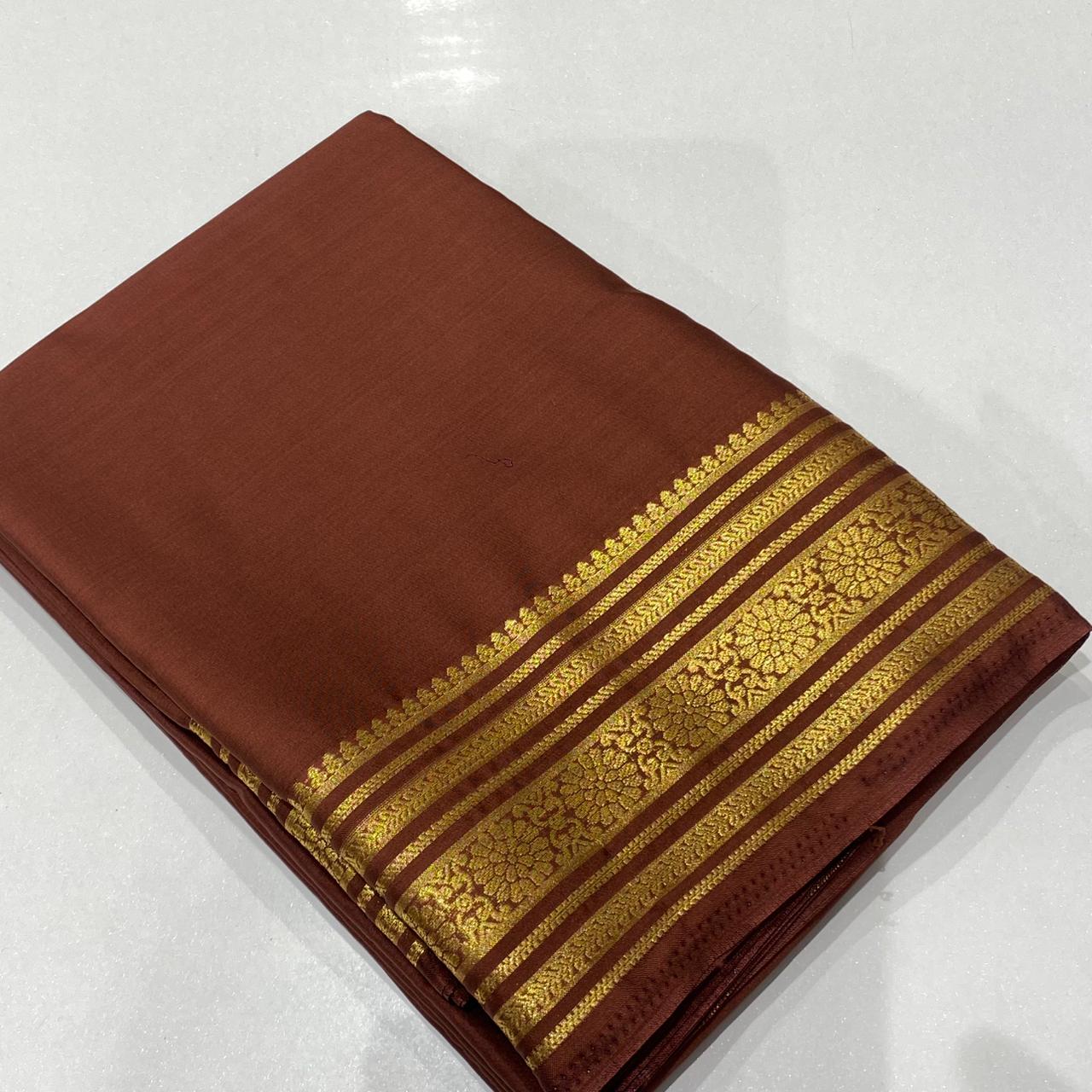 Semi Mysore Crepe Saree