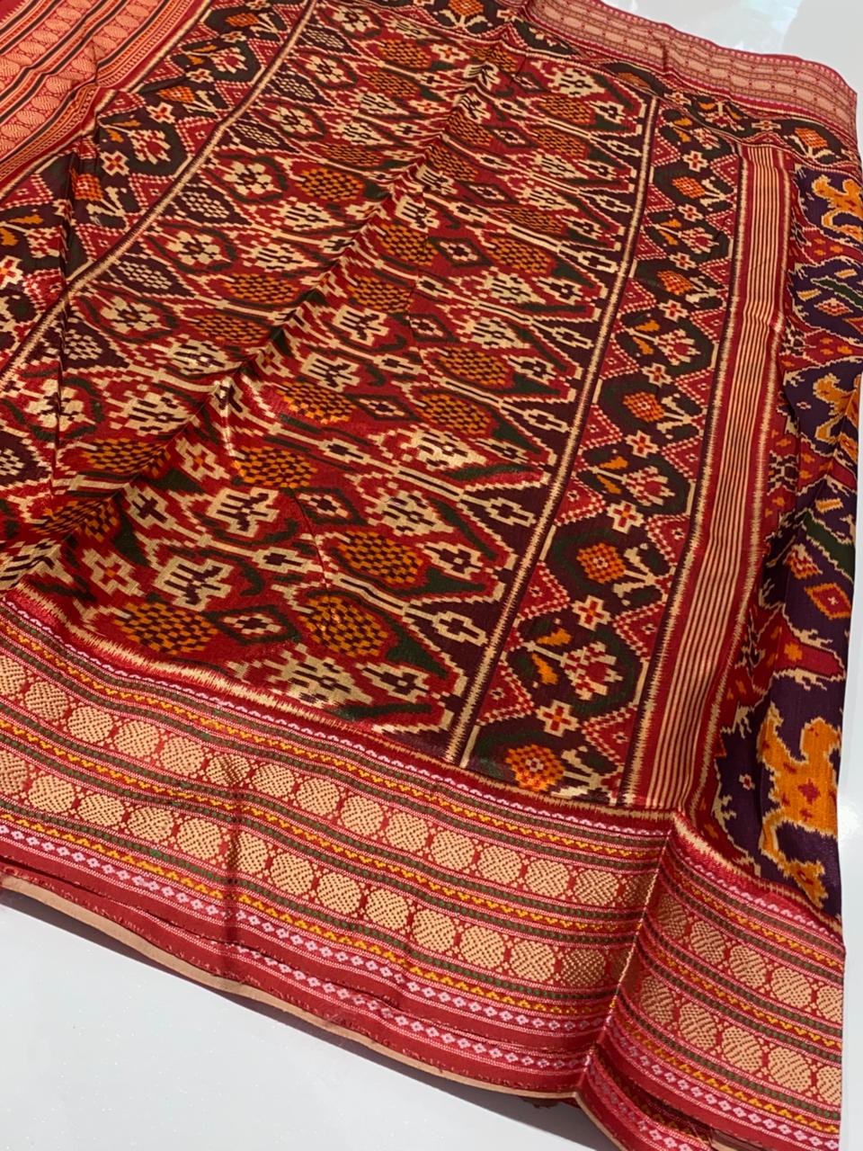 Printed Patola Silk Saree