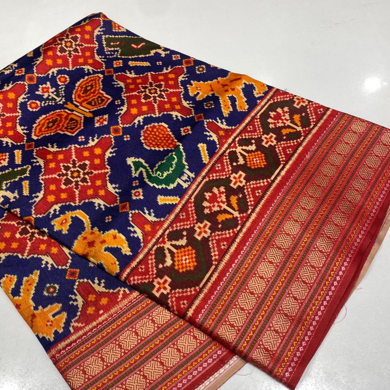 Printed Patola Silk Saree