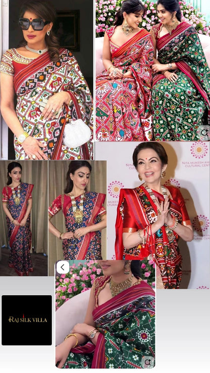 Printed Patola Silk Saree
