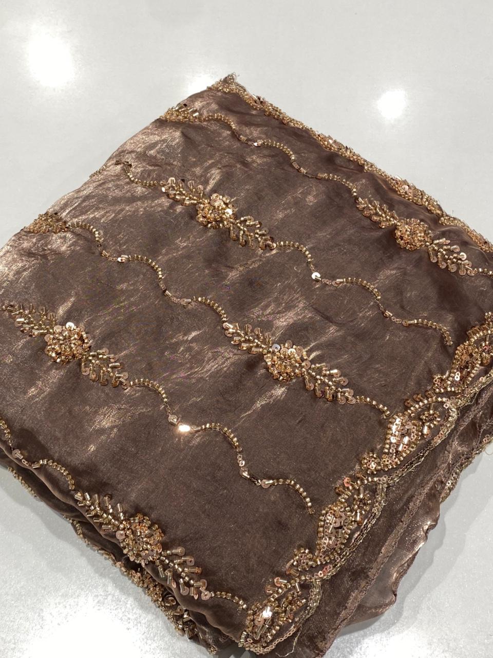 Soft Velvet Chiffon Saree