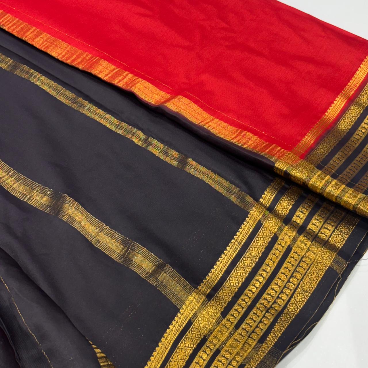 Designer Mysore Crepe Saree