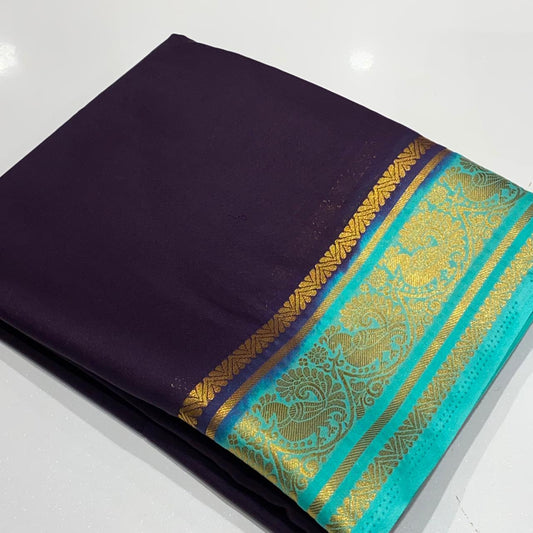 Semi Mysore Crepe Saree