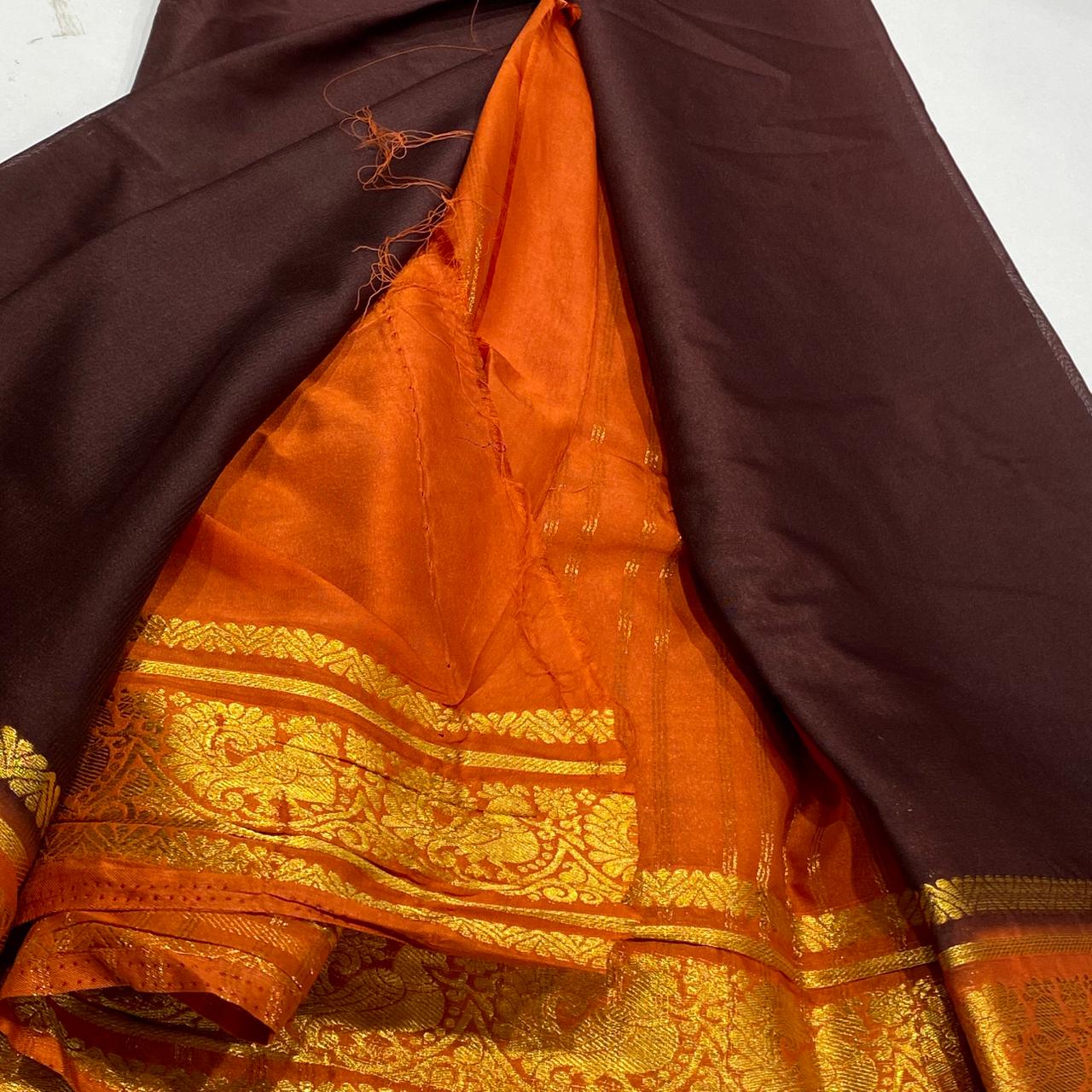 Semi Mysore Crepe Saree