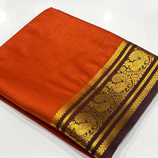Semi Mysore Crepe Saree