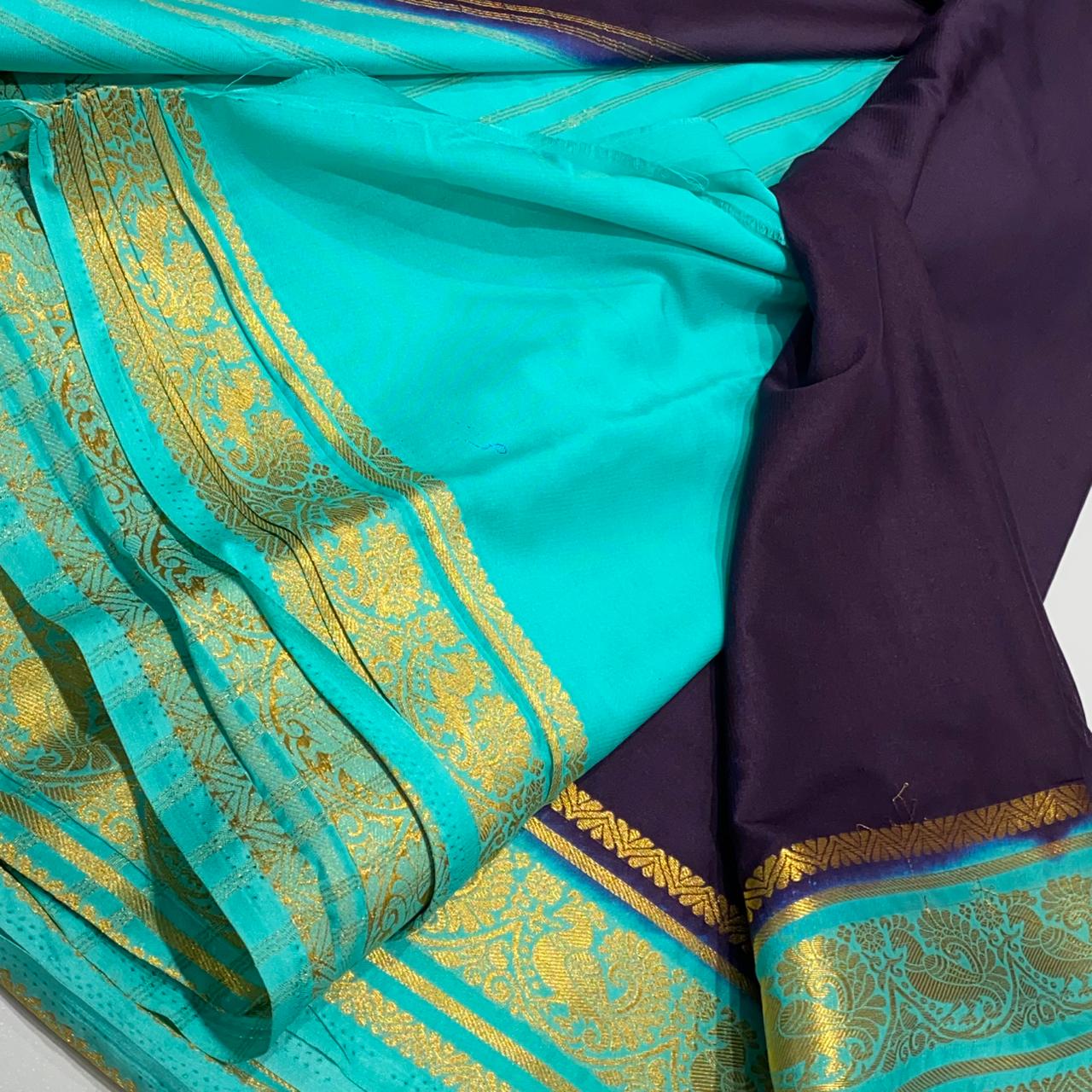 Semi Mysore Crepe Saree