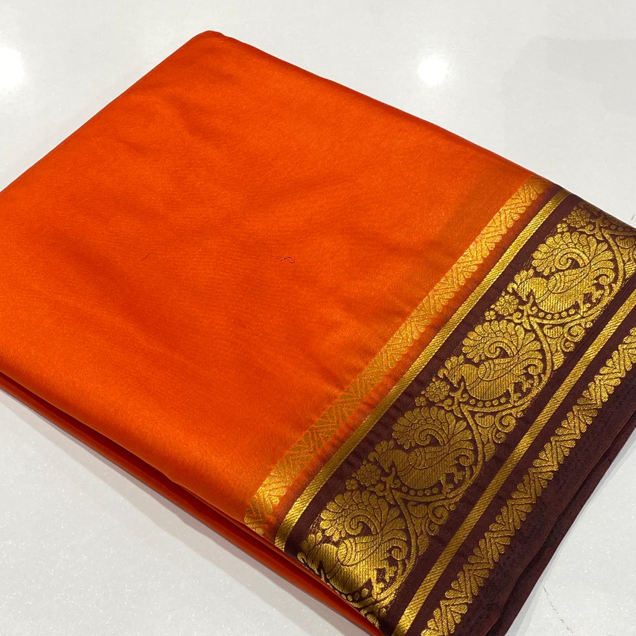 Semi Mysore Crepe Saree