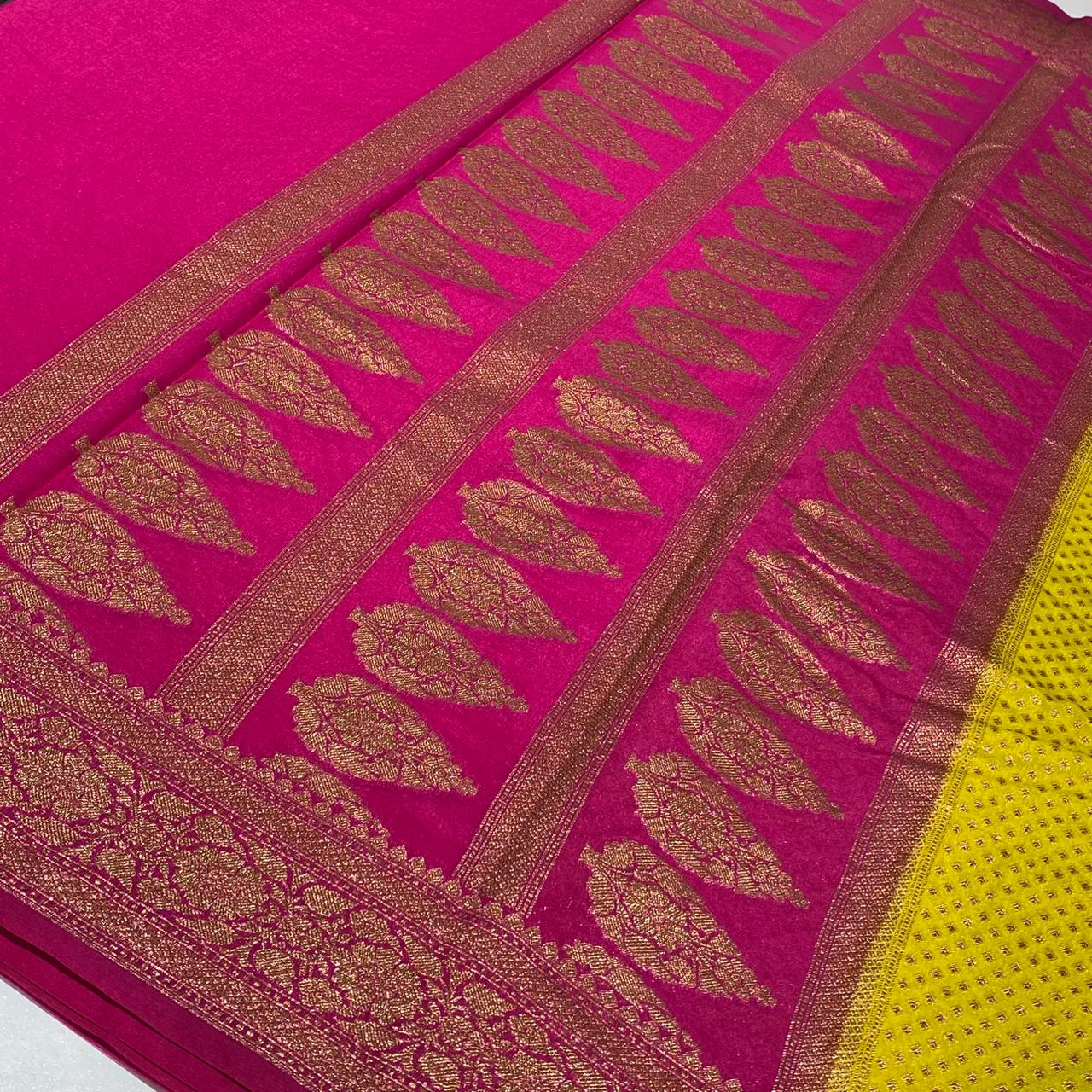 Designer Chiffon Banarasi Saree