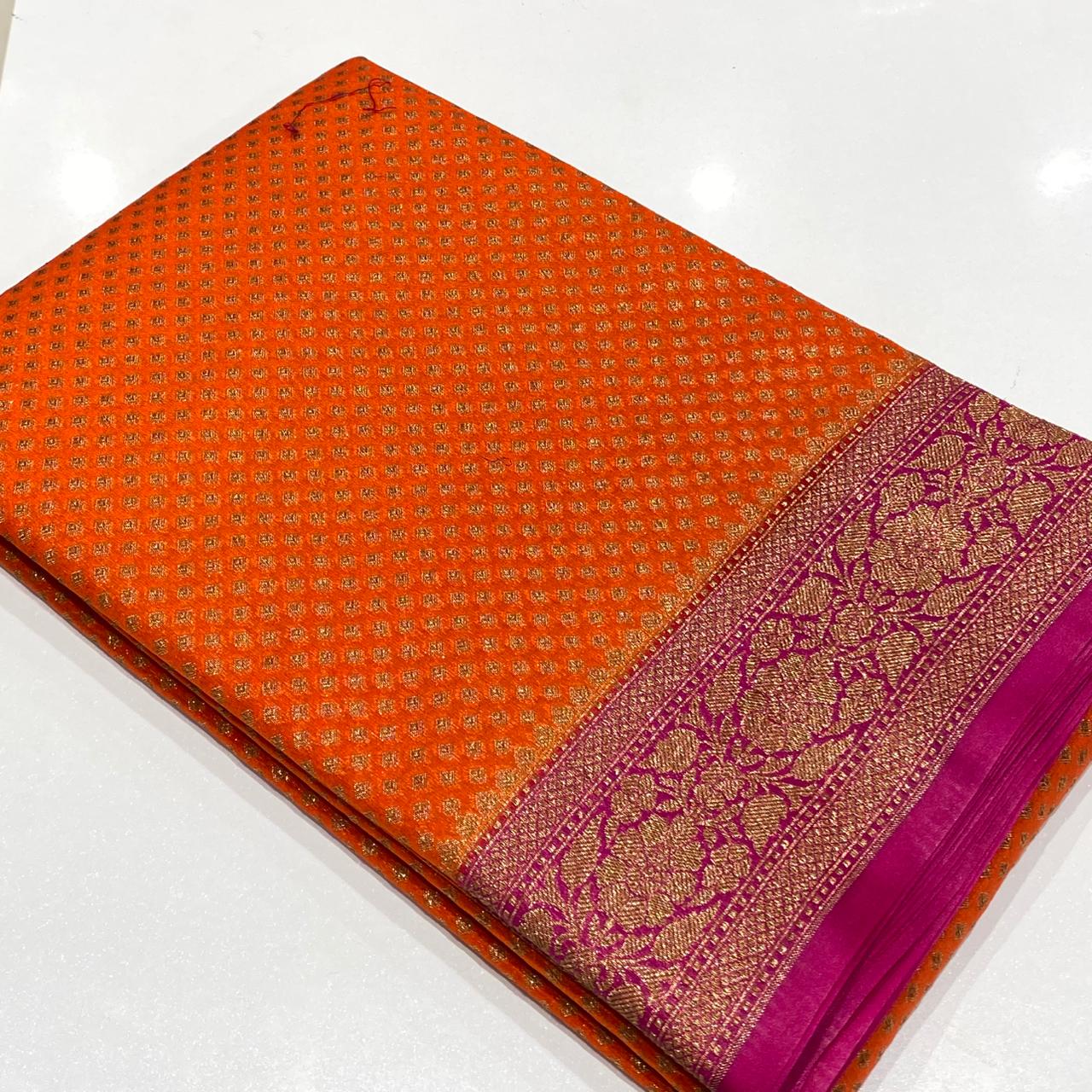 Designer Chiffon Banarasi Saree
