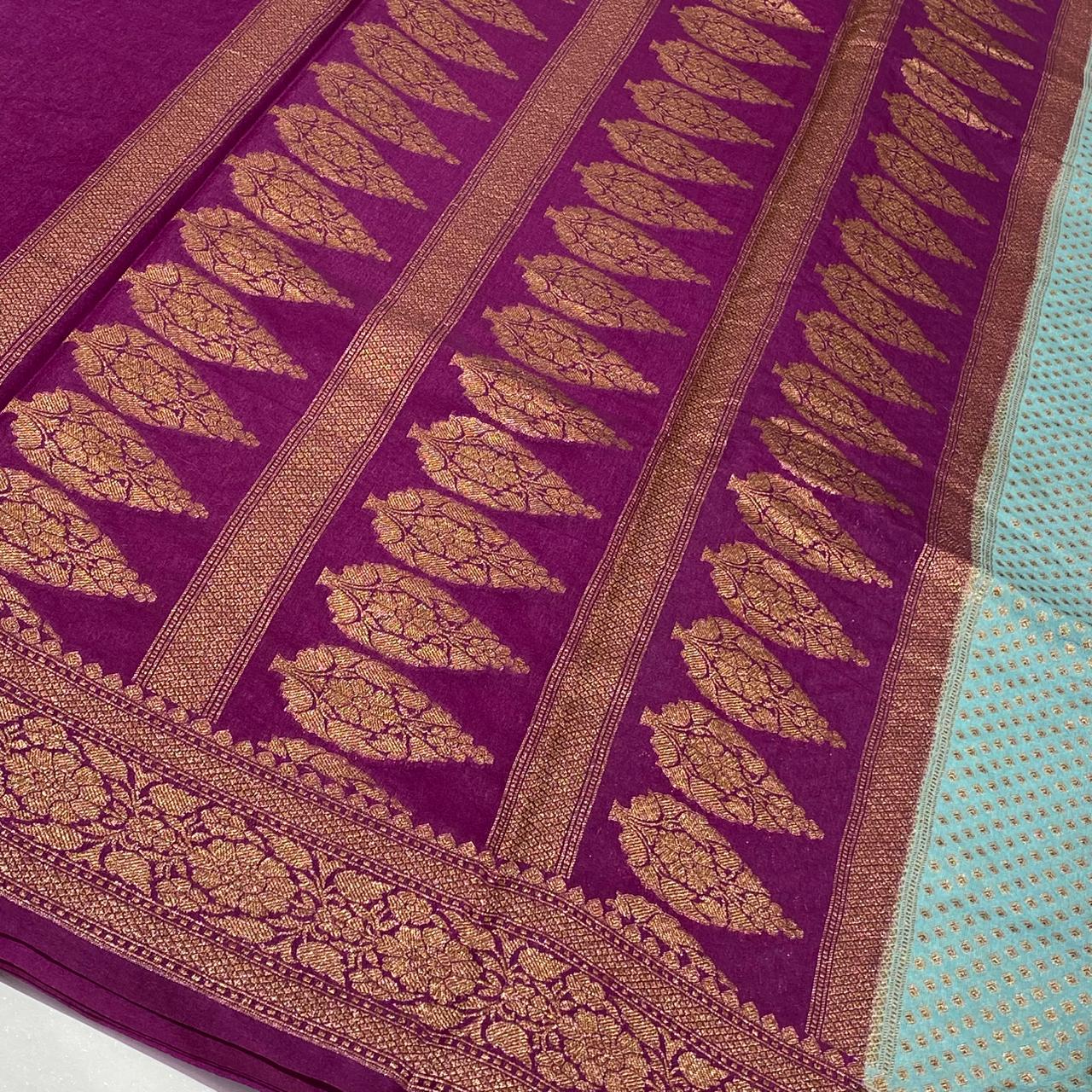 Designer Chiffon Banarasi Saree