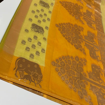 Silky Organza Crepe Saree