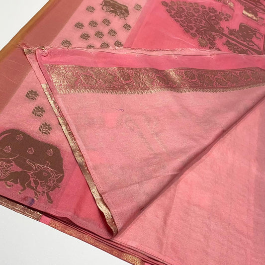 Silky Organza Crepe Saree