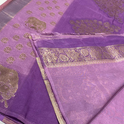 Silky Organza Crepe Saree