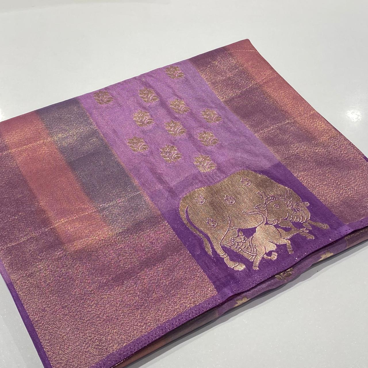 Silky Organza Crepe Saree