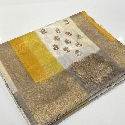 Silky Organza Crepe Saree