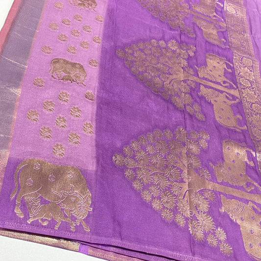 Silky Organza Crepe Saree