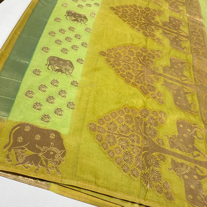 Silky Organza Crepe Saree