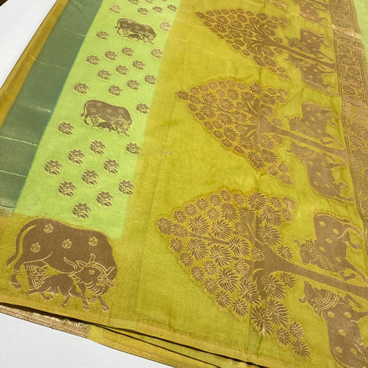 Silky Organza Crepe Saree