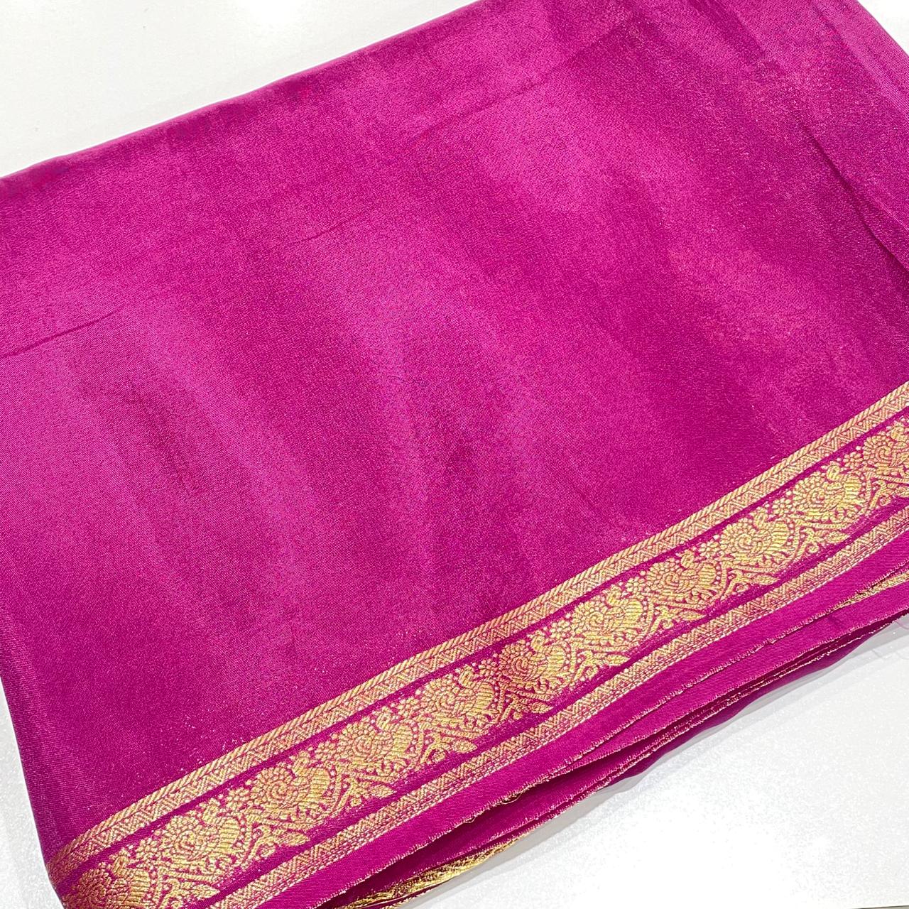 Semi Mysore Silk Saree