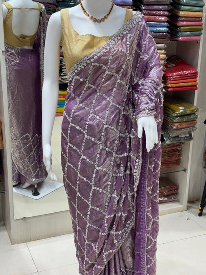 Party Wear Chiffon Saree