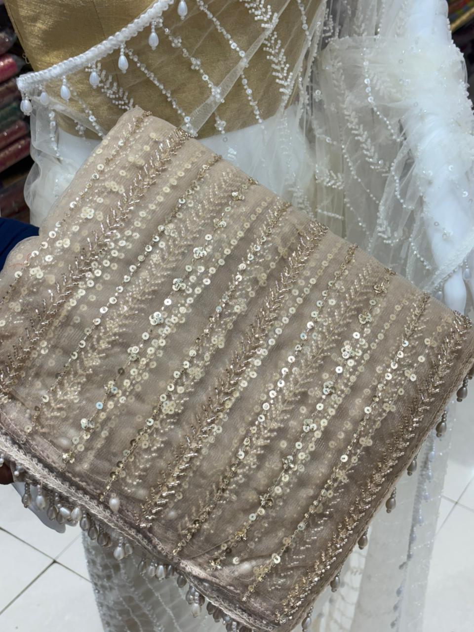 Party Wear Soft Net Saree