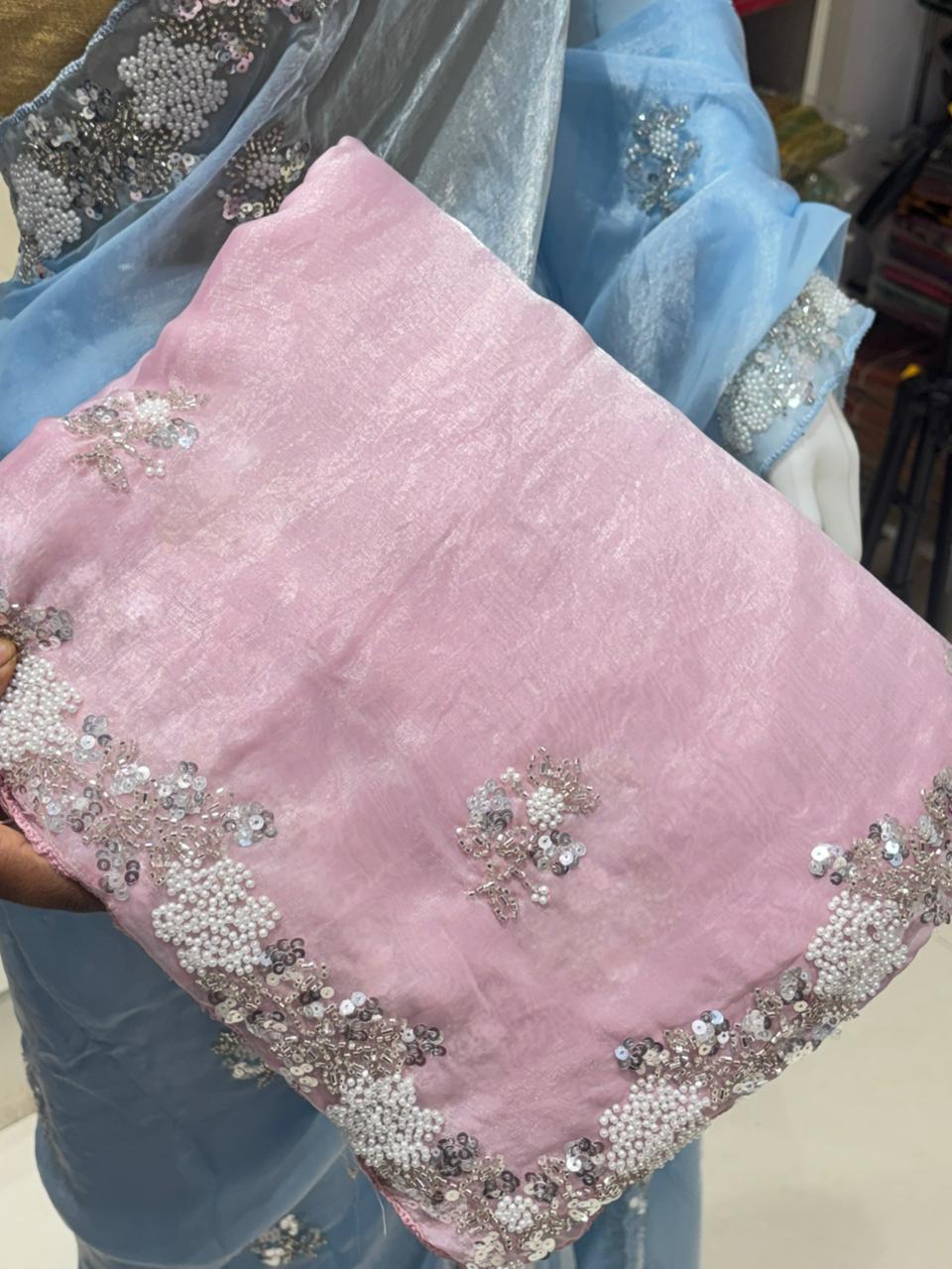 Party Wear Chiffon Saree