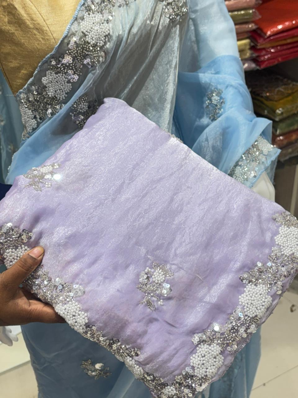 Party Wear Chiffon Saree