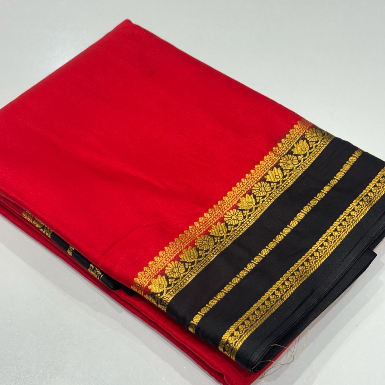 Semi Mysore Crepe Saree