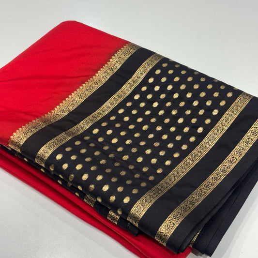 Semi Mysore Crepe Saree