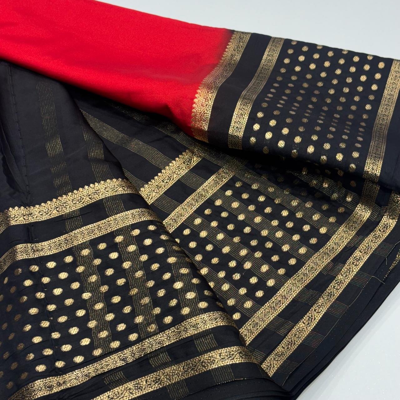 Semi Mysore Crepe Saree