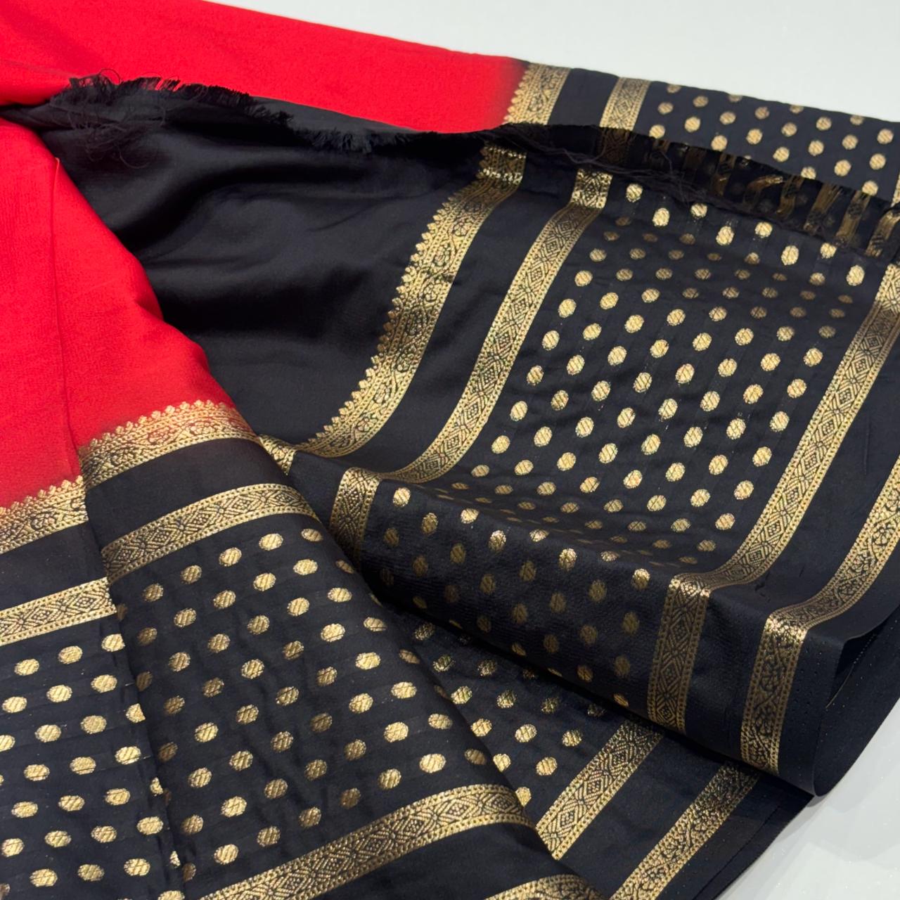 Semi Mysore Crepe Saree