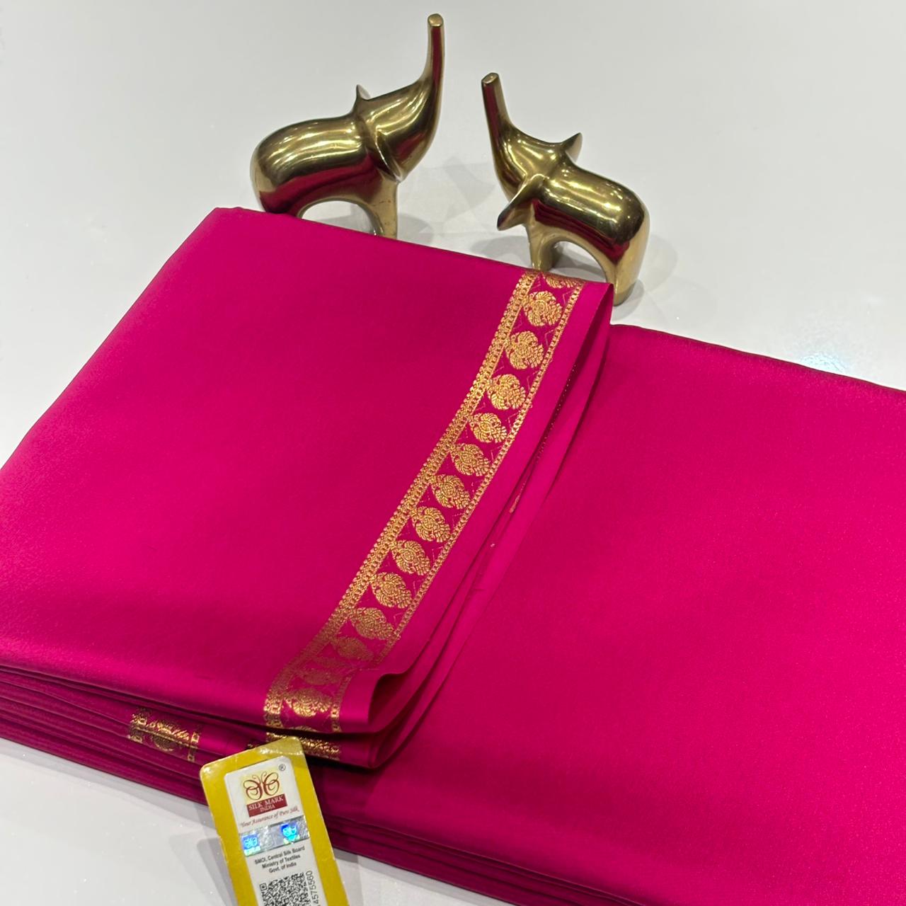 Pure Zari Mysore Silk Saree