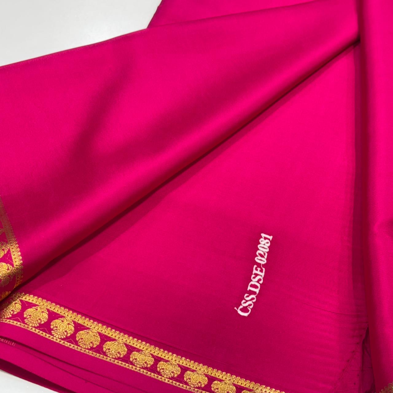 Pure Zari Mysore Silk Saree